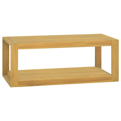 Väggmonterat badrumsskåp 90x45x35 cm massiv teak