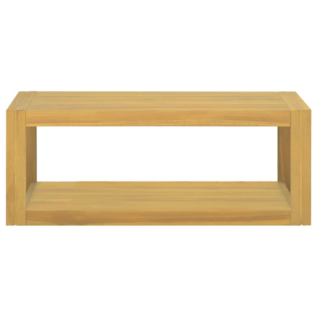 Väggmonterat badrumsskåp 90x45x35 cm massiv teak