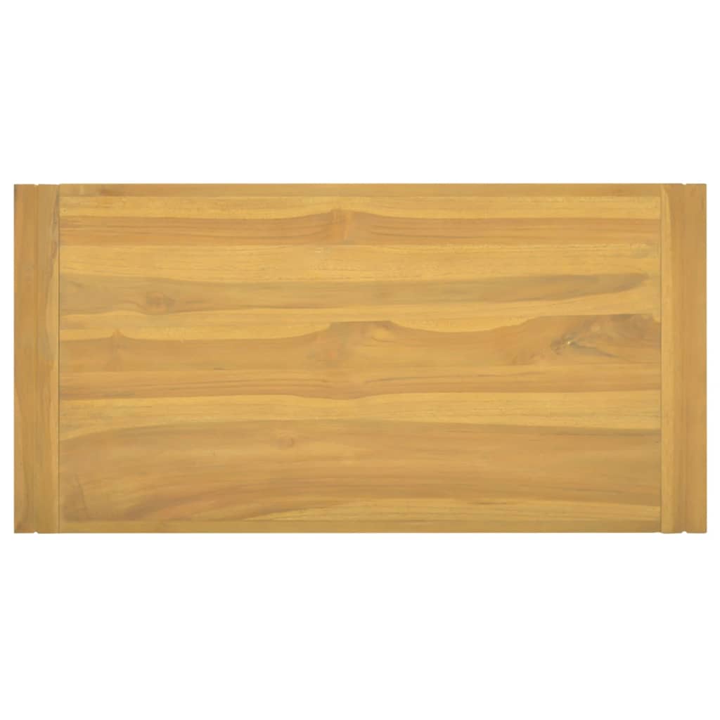 Väggmonterat badrumsskåp 90x45x35 cm massiv teak