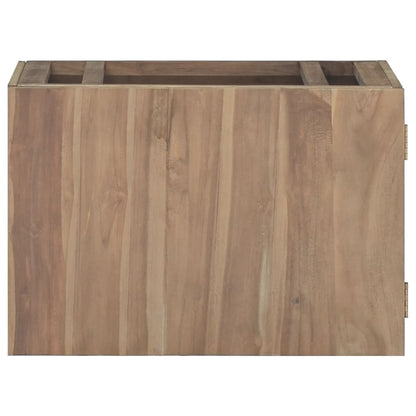 Väggmonterat badrumsskåp 60x39x40 cm massiv teak