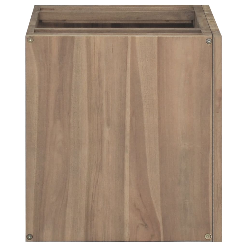 Väggmonterat badrumsskåp 60x39x40 cm massiv teak