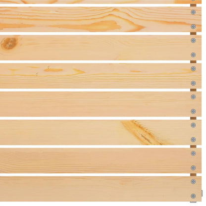 Loungegrupp för trädgården 3 delar massiv furu