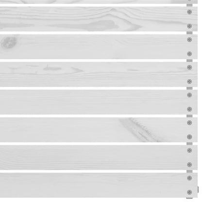 Loungegrupp för trädgården 3 delar vit massiv furu