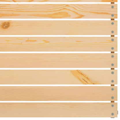 Loungegrupp för trädgården 3 delar massiv furu