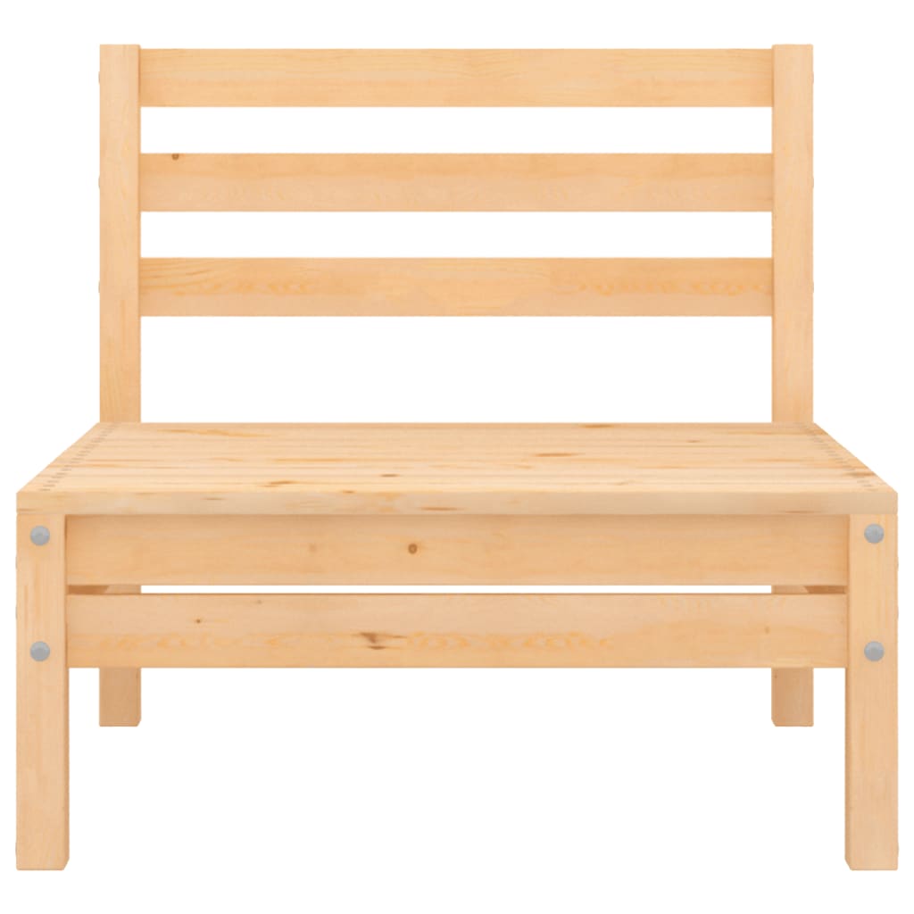 Loungegrupp för trädgården 3 delar massiv furu