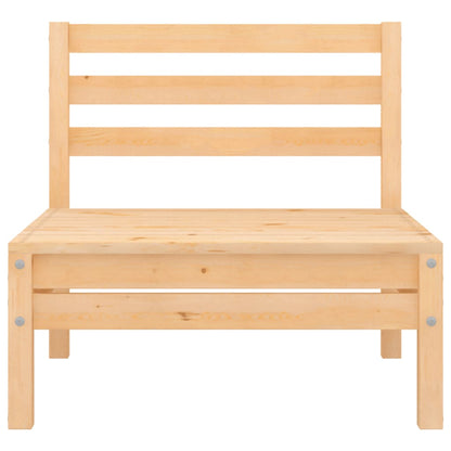 Loungegrupp för trädgården 3 delar massiv furu