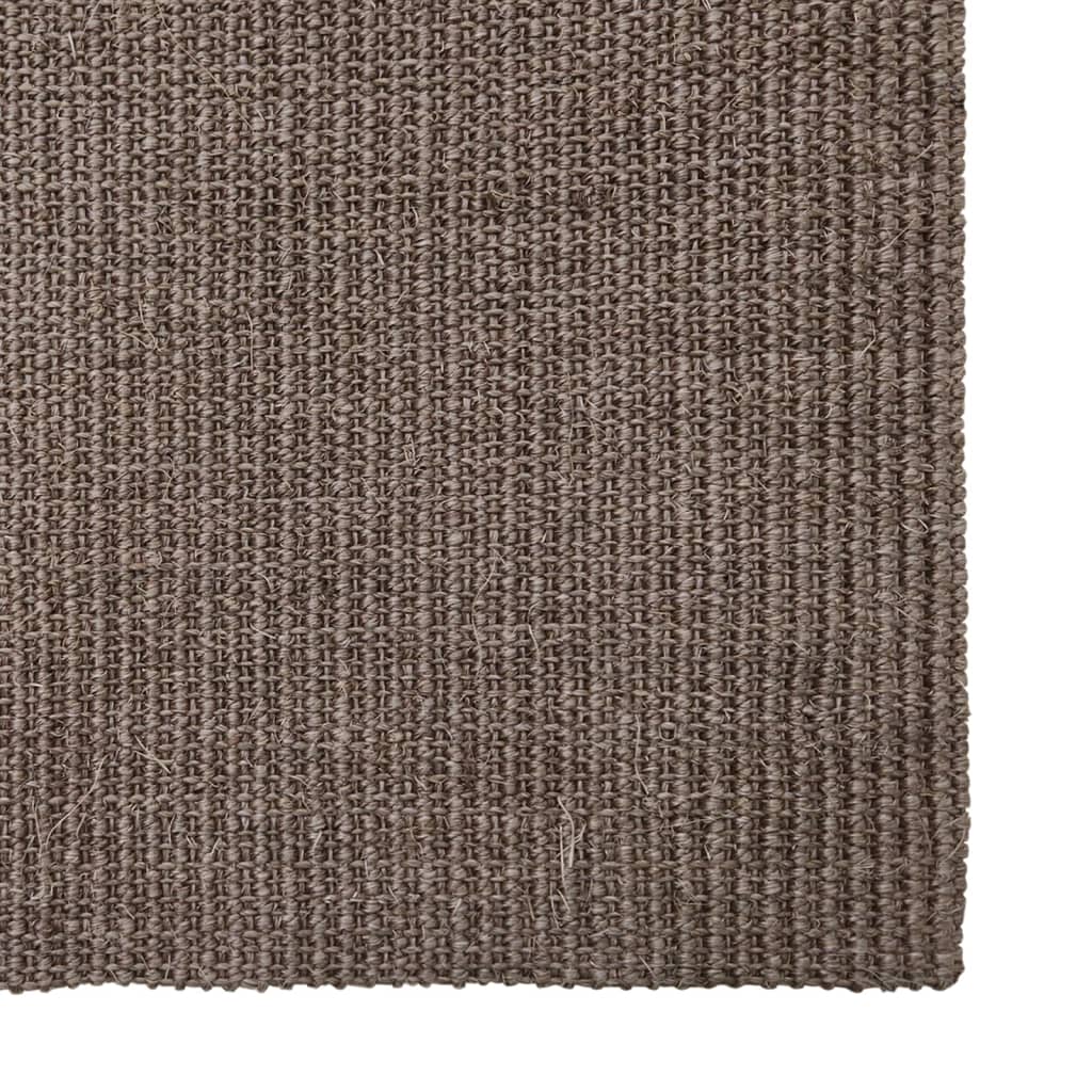 Matta naturlig sisal 80x300 cm brun