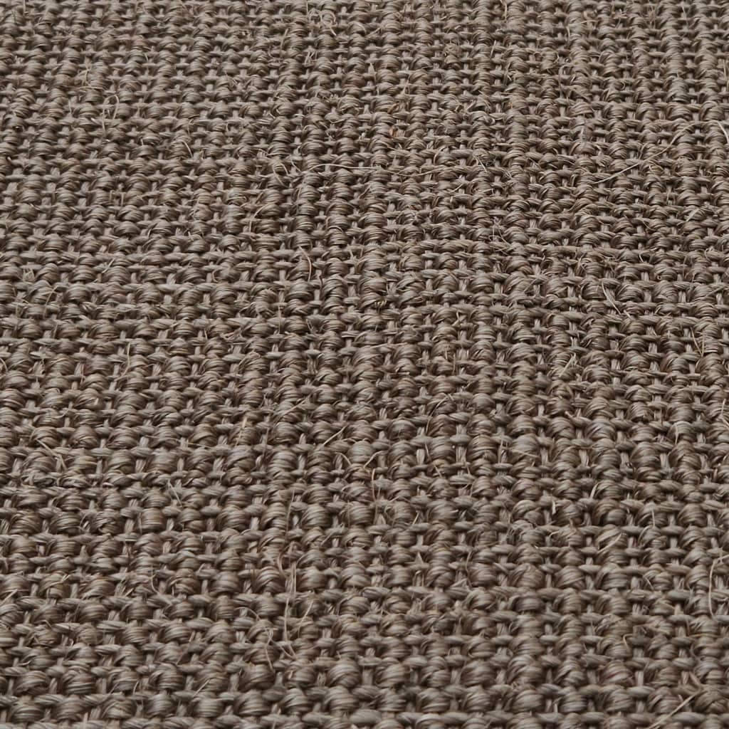 Matta naturlig sisal 80x300 cm brun