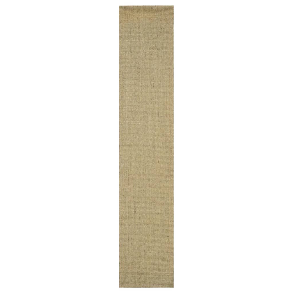 Matta naturlig sisal 66x350 cm grön