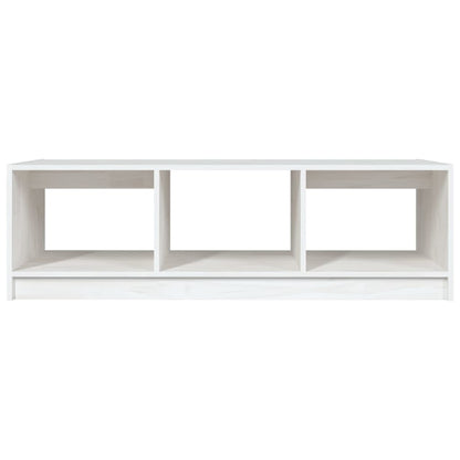 Soffbord vit 110x50x34 cm massiv furu