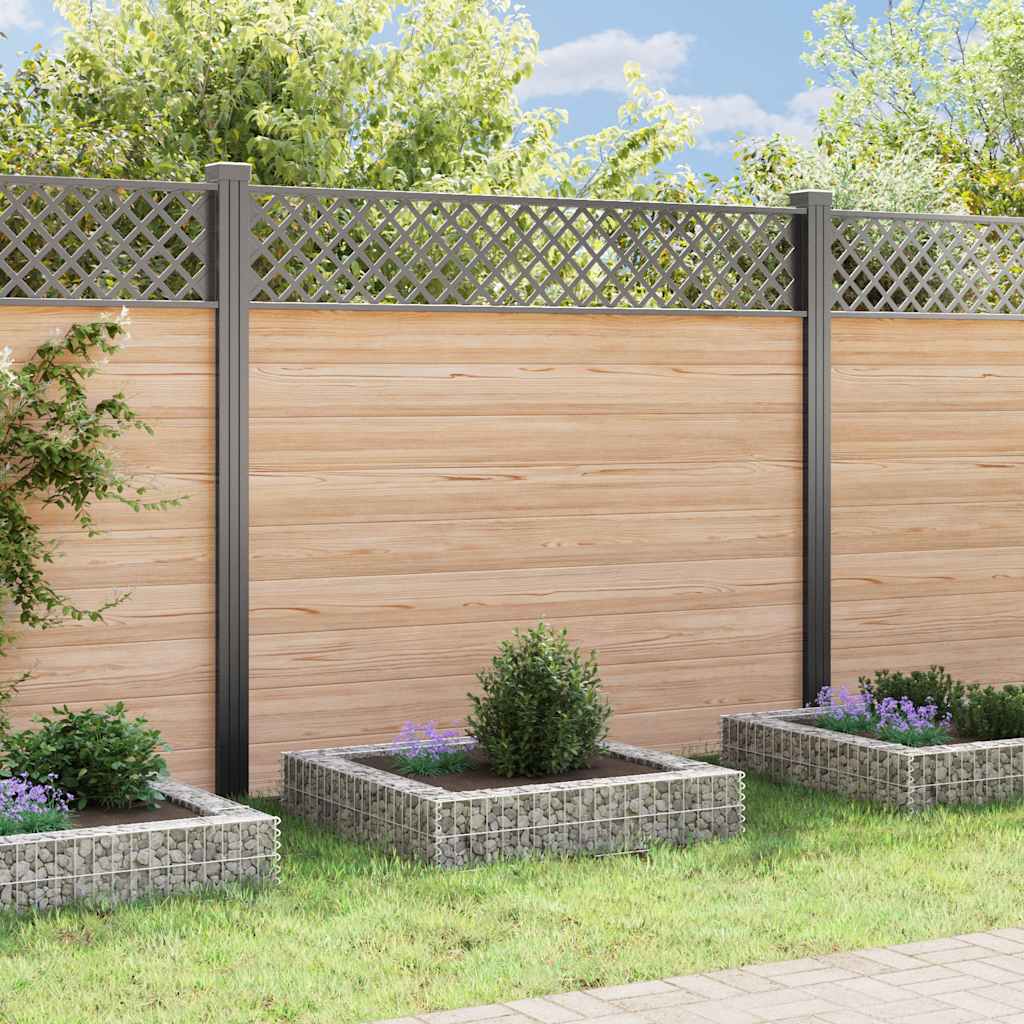 Planteringsgabion upphöjd galvaniserat stål 100x100x20 cm