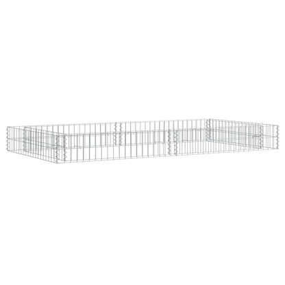 Planteringsgabion upphöjd galvaniserat stål 200x100x20 cm