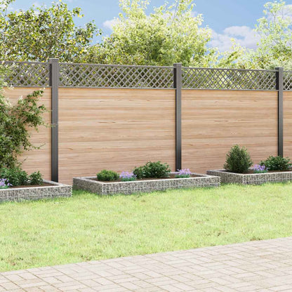 Planteringsgabion upphöjd galvaniserat stål 200x100x20 cm