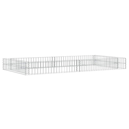 Planteringsgabion upphöjd galvaniserat stål 200x100x20 cm