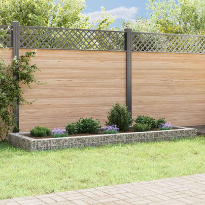 Planteringsgabion upphöjd galvaniserat stål 300x100x20 cm