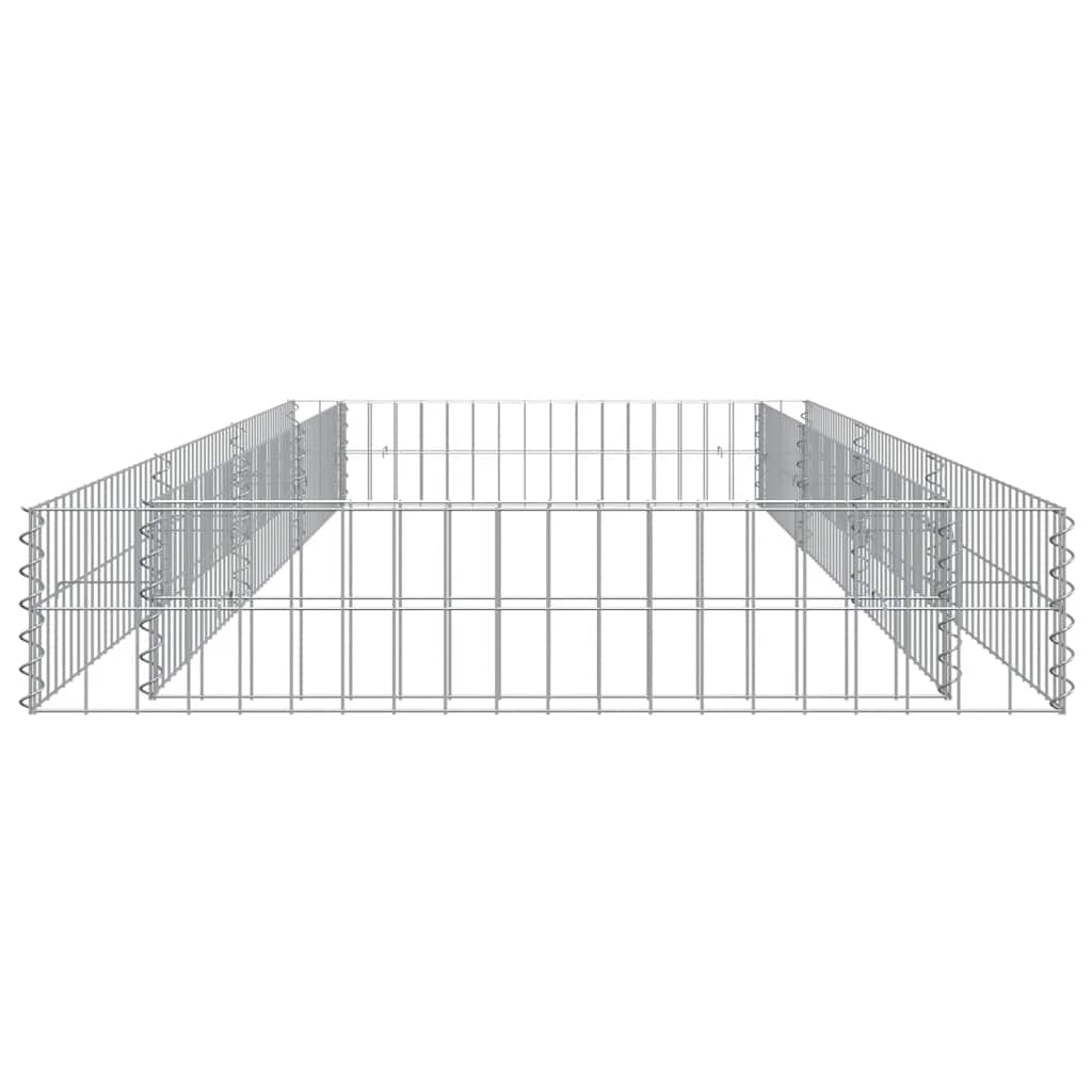 Planteringsgabion upphöjd galvaniserat stål 300x100x20 cm