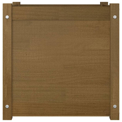 Odlingslåda honungsbrun 50x50x50 cm massiv furu