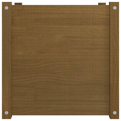 Odlingslåda honungsbrun 50x50x50 cm massiv furu
