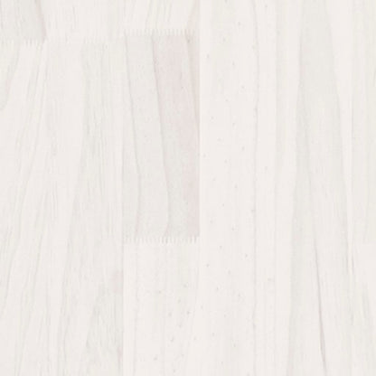 Odlingslådor 2 st vit 60x60x60 cm massiv furu