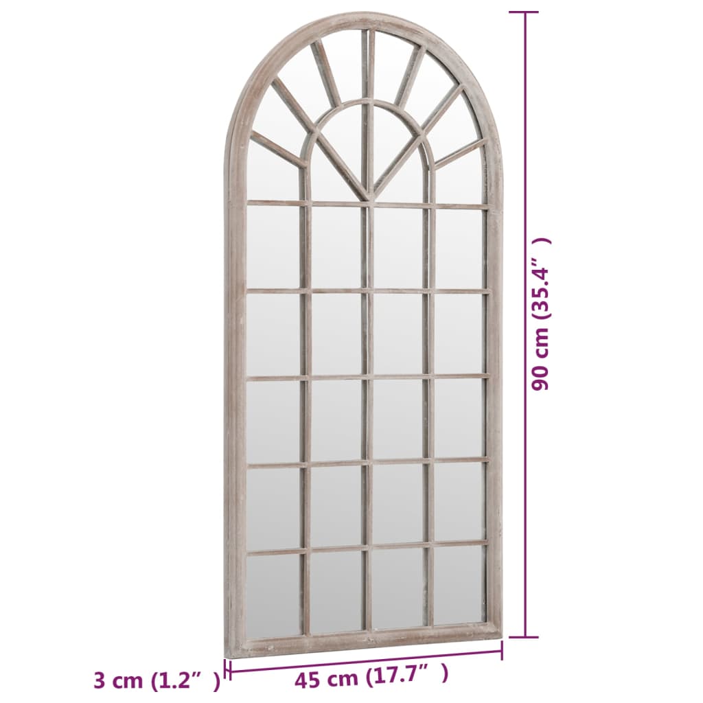 Spegel sandfärgad 90x45 cm järn för inomhusbruk