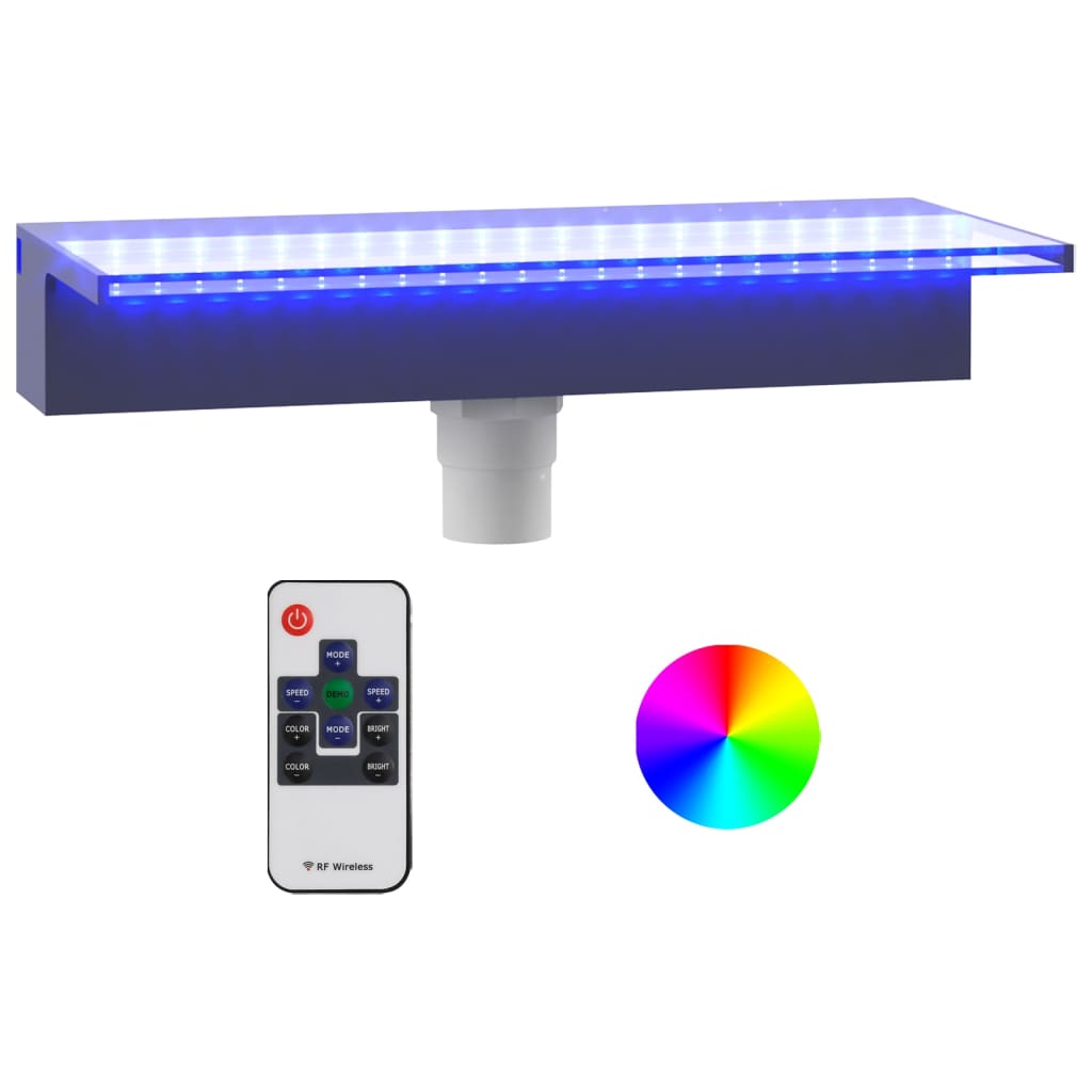 Vattenfall med RGB LED akryl 45 cm