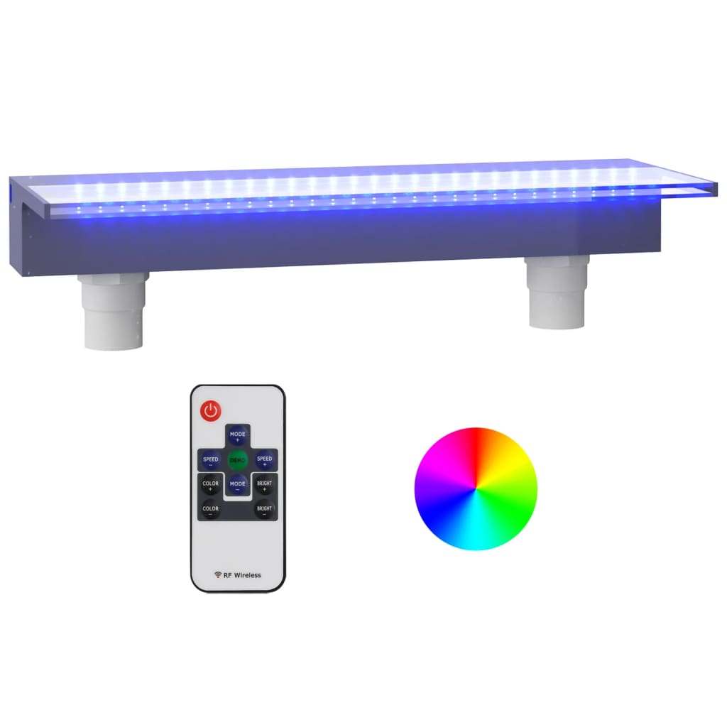 Vattenfall med RGB LED akryl 60 cm