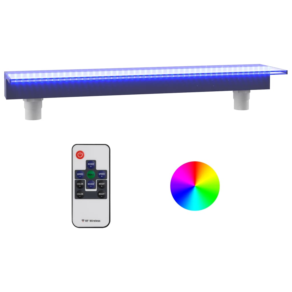 Vattenfall med RGB LED akryl 90 cm