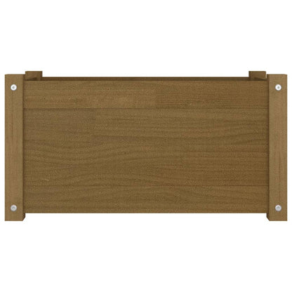 Odlingslåda honungsbrun 60x31x31 cm massiv furu
