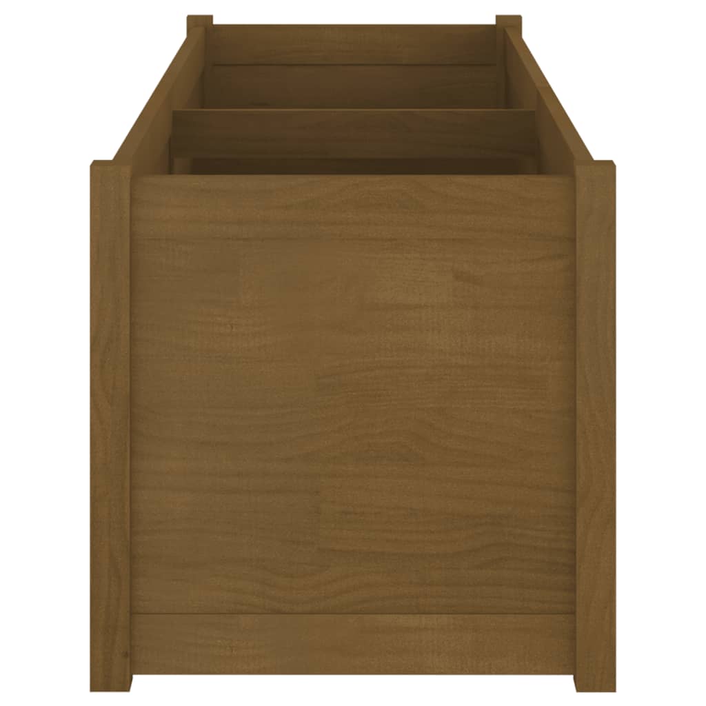 Odlingslåda honungsbrun 150x50x50 cm massiv furu