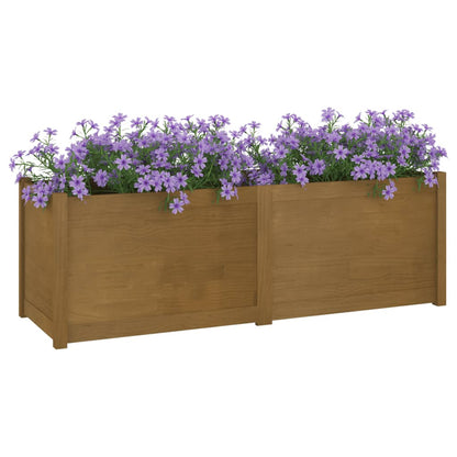 Odlingslåda honungsbrun 150x50x50 cm massiv furu