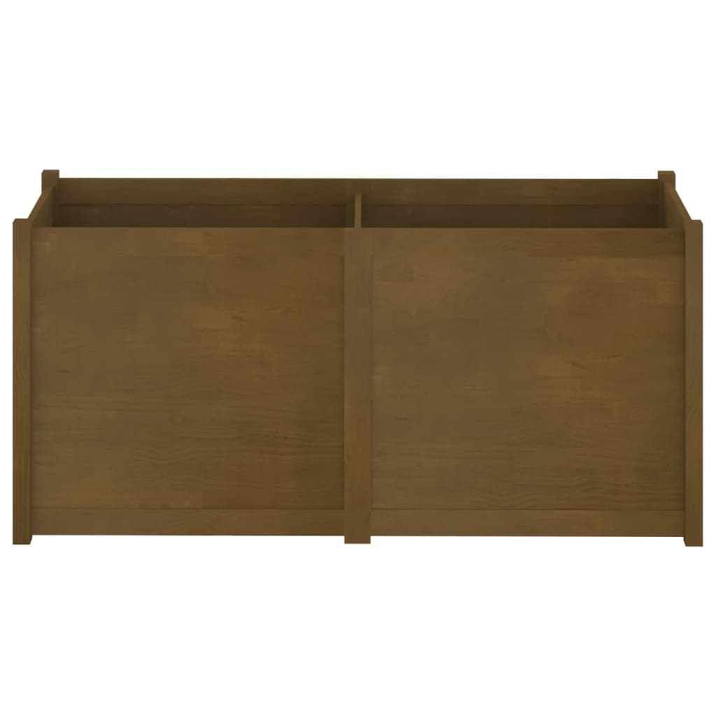 Odlingslåda honungsbrun 150x50x70 cm massiv furu