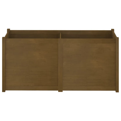 Odlingslåda honungsbrun 150x50x70 cm massiv furu