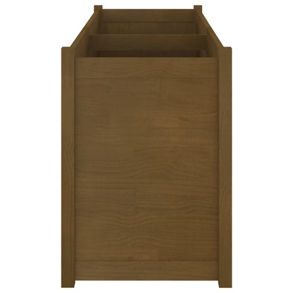 Odlingslåda honungsbrun 150x50x70 cm massiv furu