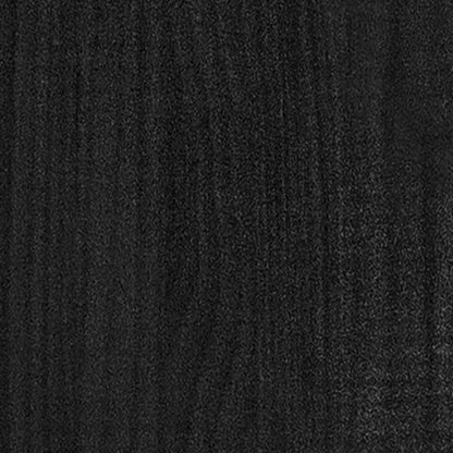 Odlingslåda svart 150x50x70 cm massiv furu