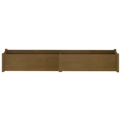 Odlingslåda honungsbrun 200x31x31 cm massiv furu