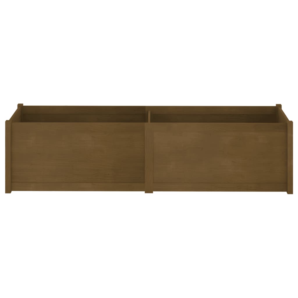 Odlingslåda honungsbrun 200x50x50 cm massiv furu