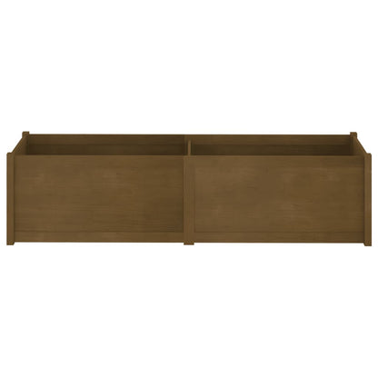 Odlingslåda honungsbrun 200x50x50 cm massiv furu