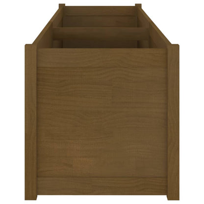 Odlingslåda honungsbrun 200x50x50 cm massiv furu