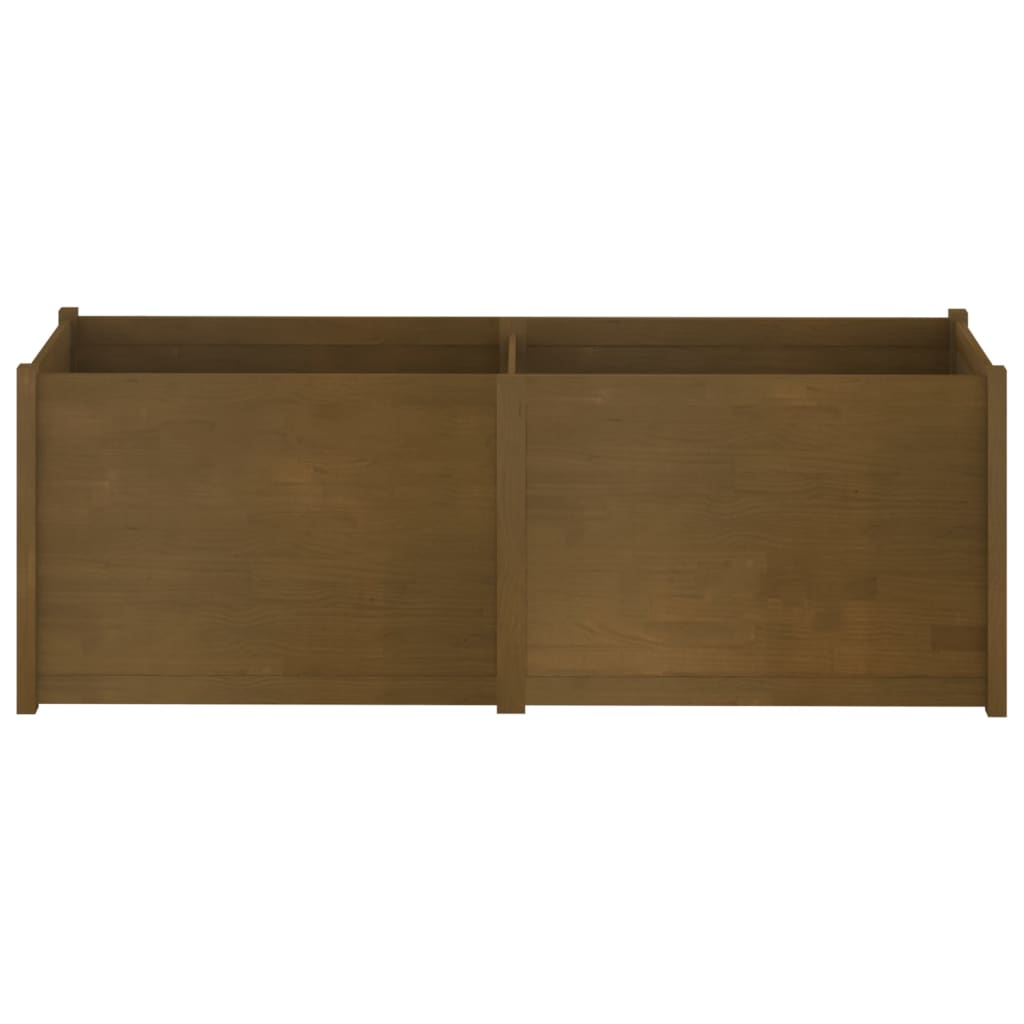 Odlingslåda honungsbrun 200x50x70 cm massiv furu