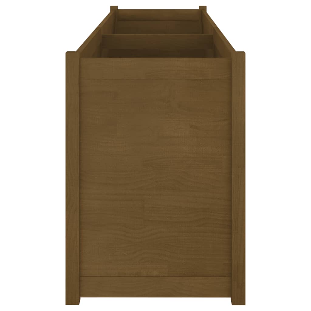 Odlingslåda honungsbrun 200x50x70 cm massiv furu