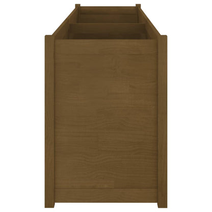 Odlingslåda honungsbrun 200x50x70 cm massiv furu