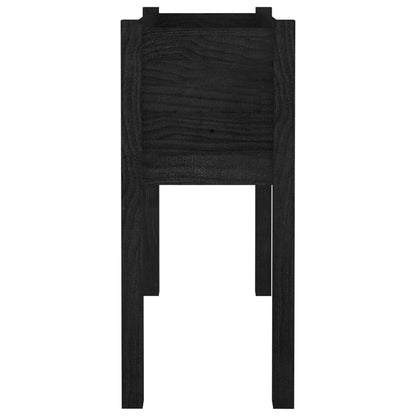 Odlingslådor 2 st svart 70x31x70 cm massiv furu