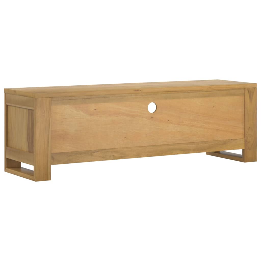 Tv-bänk 110x30x35 cm massiv teak