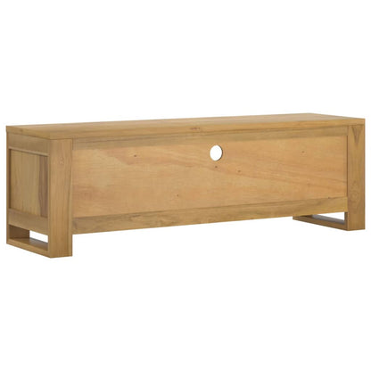 Tv-bänk 110x30x35 cm massiv teak