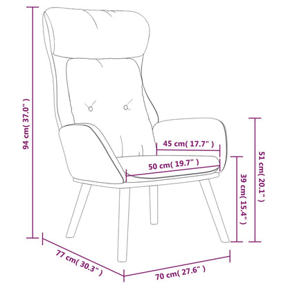 Vilstol brun tyg och PVC