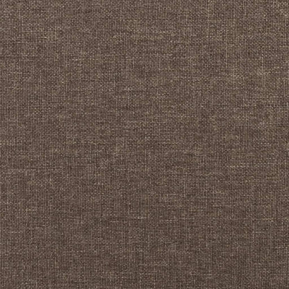 Fotpall taupe 60x60x36 cm tyg