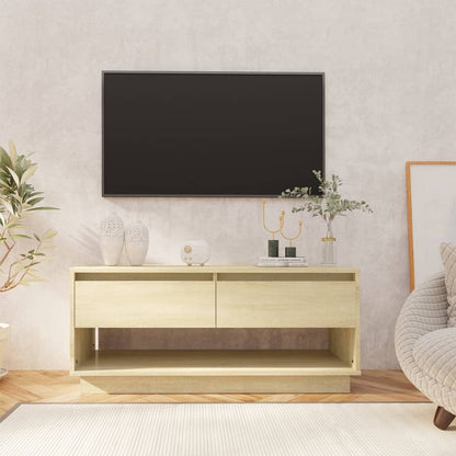 Tv-bänk sonoma ek 102x41x44 cm konstruerat trä