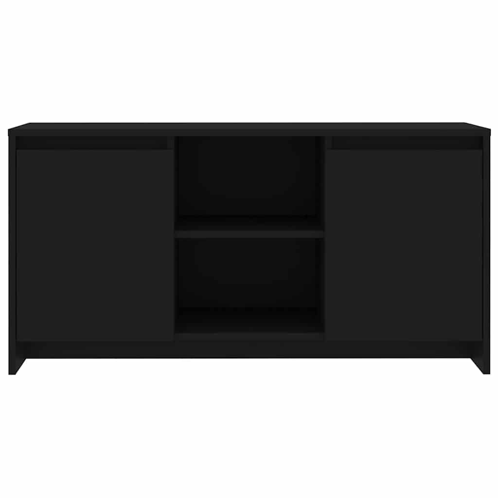 Tv-bänk svart 102x37,5x52,5 cm konstruerat trä