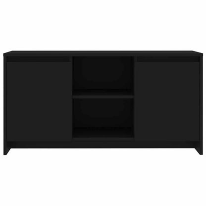 Tv-bänk svart 102x37,5x52,5 cm konstruerat trä