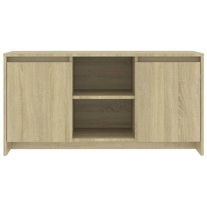 Tv-bänk sonoma-ek 102x37,5x52,5 cm konstruerat trä